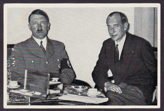 1930's Germany Nazi Sammelwerk Cigarette Card (Hitler-Beck)